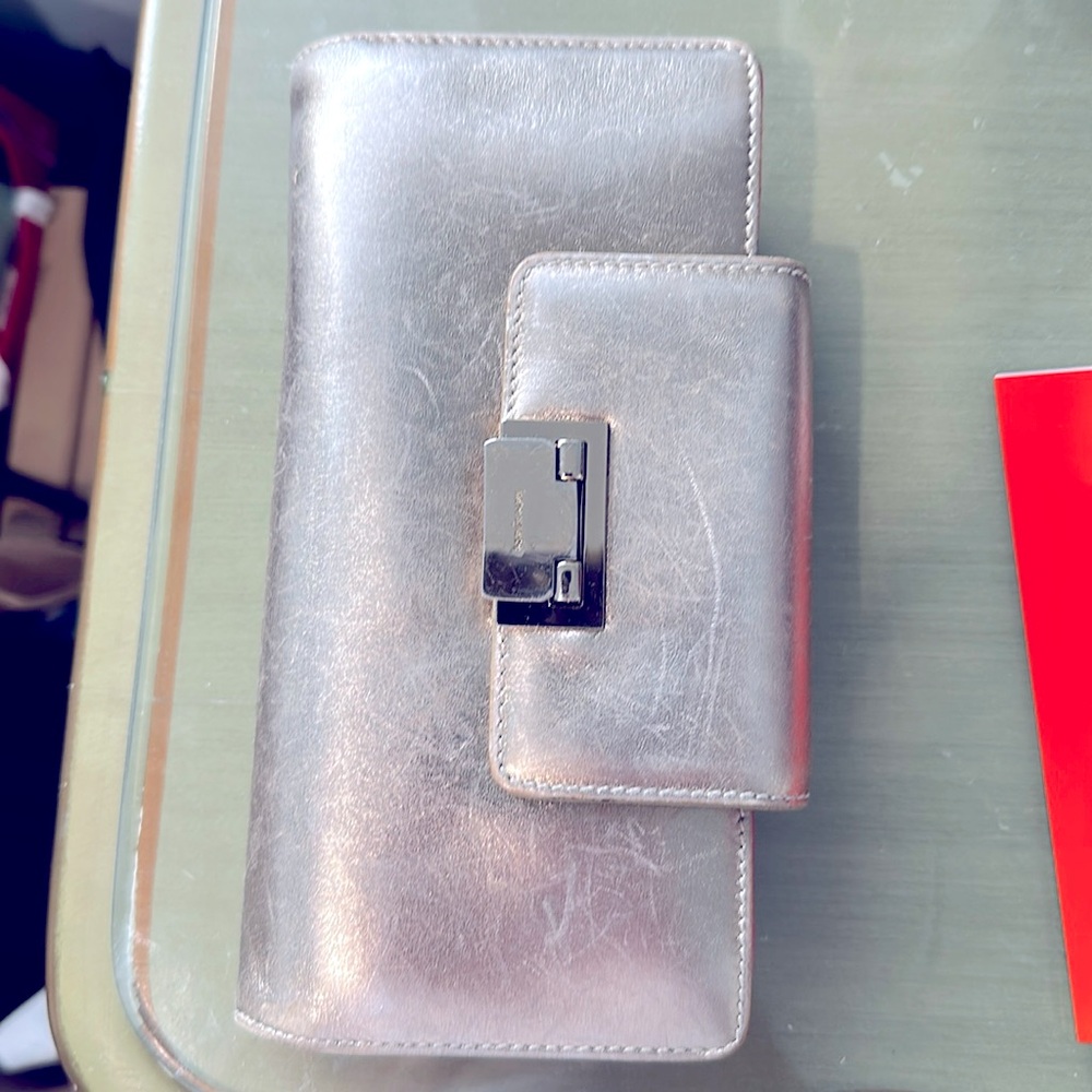 Gold Kate Spade wallet